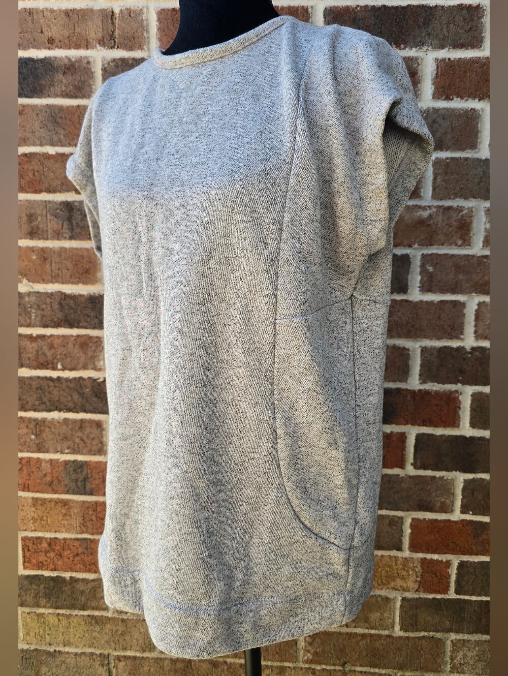 Banana Republic Gray Marled Knit Tunic Top Size Small